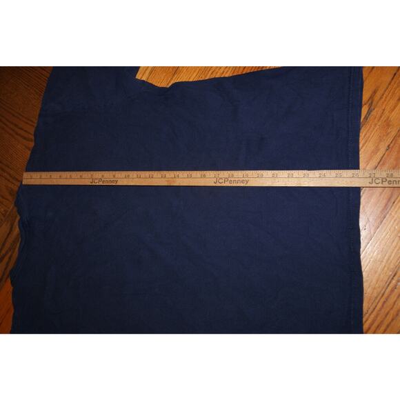 VTG Notre Dame Fighting Irish XL Blue T-Shirt Spell Out Logo Classic SOFFE - Picture 8 of 8